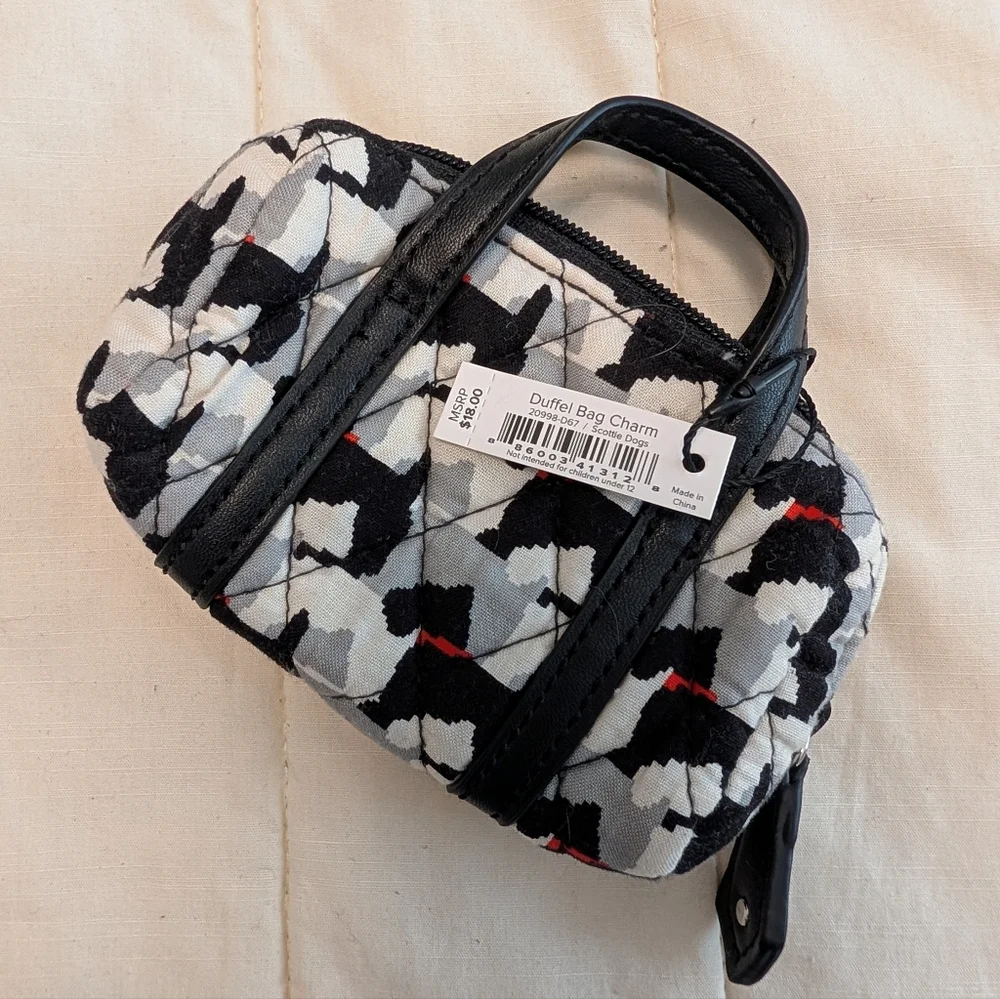 Vera Bradley Mini Duffel Bag Charm - Picture 2 of 5